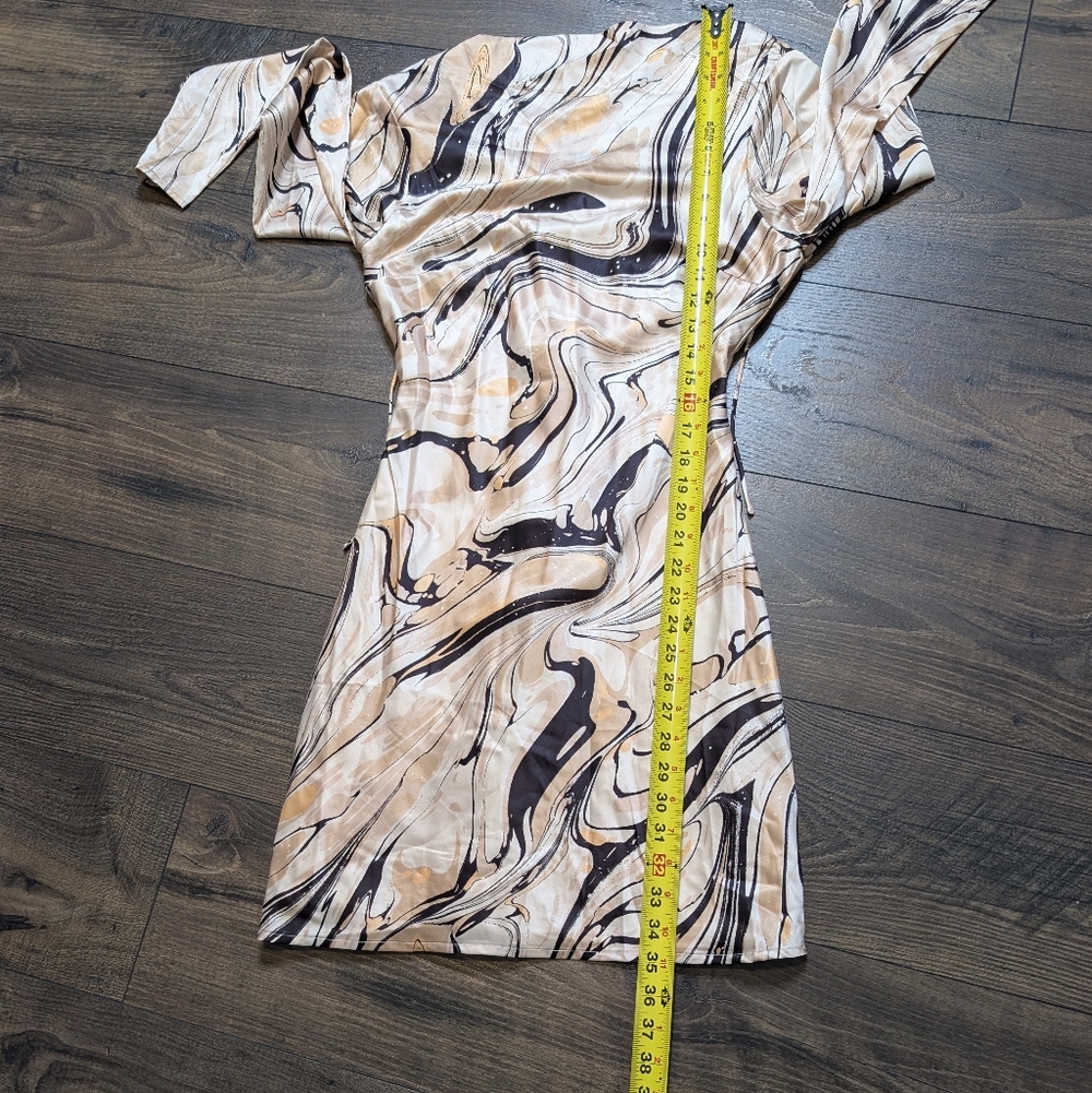 Lost And Wonder Opulance Vintage Retro Marble Print Dress See Description Small - Picture 10 of 11